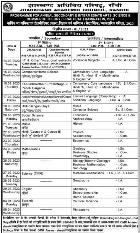 jharkhand board exam 2023